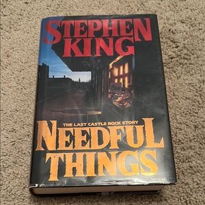 Stephen King 'Needful Things' Hardcover Book - Black and Gold